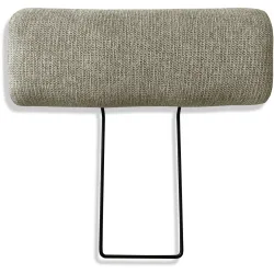 Kopfstütze Gomero Grau Stoff/Metall 53 cm 57 cm - Farbe: hellgrau - Kopfstütze