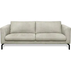 Sofa Gomero Grau Stoff 216 cm 93 cm - Farbe: hellgrau - Sofa