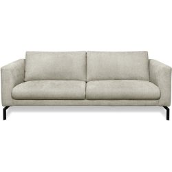 Sofa Gomero Grau Stoff 216 cm 93 cm - Farbe: hellgrau - Sofa