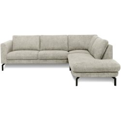 Ecksofa Gomero Grau Stoff 264 cm 220 cm - Farbe: hellgrau - Ecksofa