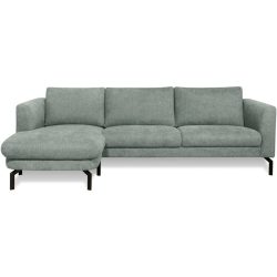 Ecksofa Gomero Grün Stoff 254 cm 150 cm - Farbe: mintgrün - Ecksofa