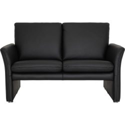 Sofa Felix Schwarz Leder 141 cm 86 cm - Sofa