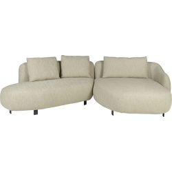 Ecksofa Kai Beige Stoff 286 cm 168 cm - Ecksofa
