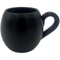 Tasse Traditional Schwarz Terracotta 9 cm - Farbe: schwarz matt - Tasse