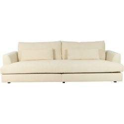 Sofa Elia Weiss Stoff 272 cm 114 cm - Farbe: cream - Sofa