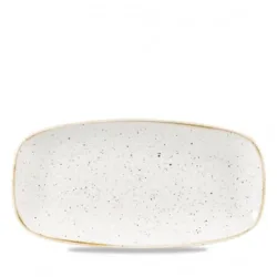 Churchill Chefs Oblong Platte Stonecast Barley White; 26.9x12.7 cm (LxB); weiss/braun; rechteckig; 12 Stück / Pack