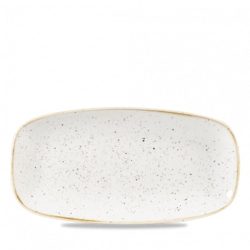 Churchill Chefs Oblong Platte Stonecast Barley White; 26.9x12.7 cm (LxB); weiss/braun; rechteckig; 12 Stück / Pack