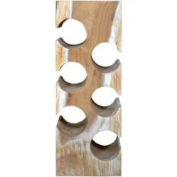 Weinregal Vinoz Braun Holz 18 cm 56 cm - Farbe: natur - Material: Suarholz - Weinregal