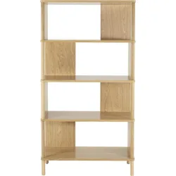 Regal Majan Braun MDF 80 cm 153.5 cm - Farbe: Eiche furniert - Material: MDF, Eiche furniert - Regal