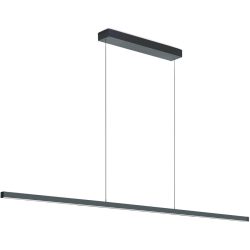 Designer-Pendellampe Bankamp Line anthrazit 200 cm - Farbe: anthrazit matt eloxiert - LED - Lichtfarbe: Extra warmweiss - Material: Aluminium -