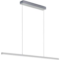Designer-Pendellampe Bankamp Line aluminium matt 150 cm - LED - Lichtfarbe: Extra warmweiss - Designer-Pendellampe- LED Energiesparlampe