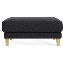 Hocker Avena Grau/Braun Holz/Stoff 101 cm 45 cm - Farbe: anthrazit - Material: Stoff/Holzfuss Eiche - Möbel Konfigurator: Traummöbel individuell