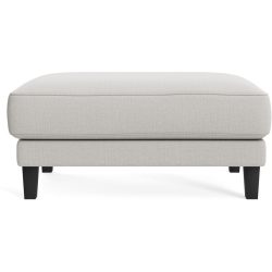 Hocker Avena Beige/Schwarz Holz/Stoff 101 cm 45 cm - Farbe: cream - Material: Stoff/Holzfuss schwarz - Möbel Konfigurator: Traummöbel individuell