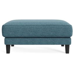 Hocker Avena Cyan/Schwarz Holz/Stoff 101 cm 45 cm - Farbe: petrol - Material: Stoff/Holzfuss schwarz - Möbel Konfigurator: Traummöbel individuell