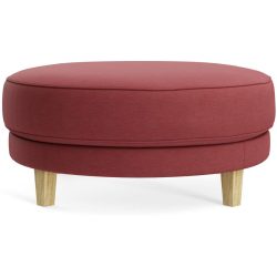 Hocker Avena Rot/Braun Holz/Stoff 101 cm 45 cm - Farbe: Wine - Material: Stoff/Holzfuss Eiche - Möbel Konfigurator: Traummöbel individuell