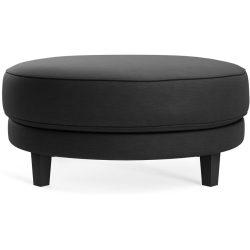 Hocker Avena Schwarz Holz/Stoff 101 cm 45 cm - Farbe: Black - Material: Stoff/Holzfuss schwarz - Möbel Konfigurator: Traummöbel individuell