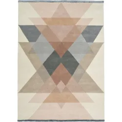 Teppich Freya Beige Wolle 250 cm 350 cm - Teppich