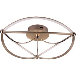 Deckenlampe Caro Metall 18 cm - Farbe: messing matt - LED - Lichtfarbe: Helles Neutralweiss - Deckenlampe- LED Energiesparlampe