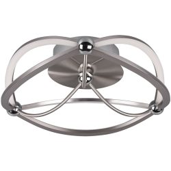 Deckenlampe Caro Grau Metall 14 cm - Farbe: Nickel matt - LED - Lichtfarbe: Warmweiss - Deckenlampe- LED Energiesparlampe