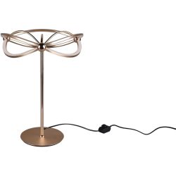 Tischlampe Caro Metall 50 cm - Farbe: messing matt - LED - Lichtfarbe: Warmweiss - Tischlampe- LED Energiesparlampe
