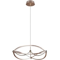Pendellampe Caro Metall 150 cm - Farbe: messing matt - LED - Lichtfarbe: Warmweiss - Pendellampe- LED Energiesparlampe