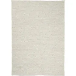 Teppich Logmar Weiss Wolle 200 cm 300 cm - Farbe: ivory - Teppich