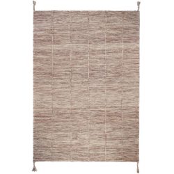Teppich Davin Braun/Rosa Wolle 100 cm 140 cm - Teppich