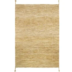 Teppich Davin Braun Wolle 100 cm 140 cm - Teppich