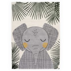 Kinderteppich Zerin Grau 120 cm 170 cm - Farbe: Grey - Material: Polypropylen - Kinderteppich