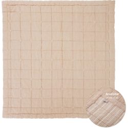 Krabbeldecke Adelinda Baumwolle B 100 T 87 cm - Farbe: terra - Krabbeldecke