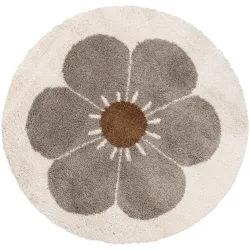 Kinderteppich Arnold Braun/Grau 120 cm 120 cm - Farbe: taupe - Material: Polypropylen - Kinderteppich