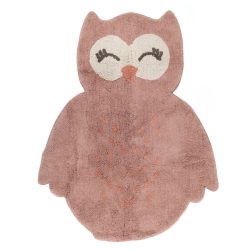 Kinderteppich Ashly Rosa Baumwolle 90 cm 115 cm - Farbe: rose - Kinderteppich