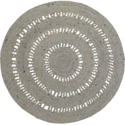 Teppich Journey Grau Wolle 110 cm 110 cm - Farbe: Grey - Teppich