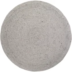 Teppich Juha Grau Wolle 140 cm 140 cm - Farbe: Grey - Teppich