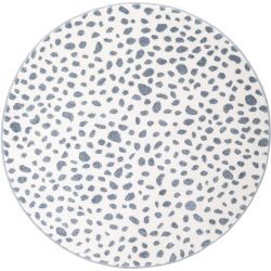 Kinderteppich Riccardo Blau/Grau Kunststoff 120 cm 120 cm - Farbe: graublau - Material: Polypropylen - Kinderteppich