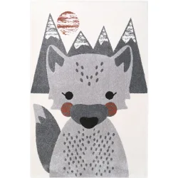 Kinderteppich Betsy Grau 120 cm 170 cm - Farbe: Grey - Material: Polypropylen - Kinderteppich