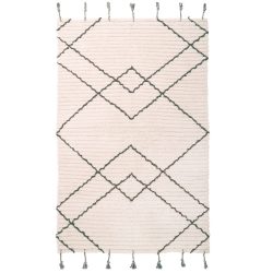 Kinderteppich Lutry Baumwolle 100 cm 150 cm - Farbe: Natural - Kinderteppich