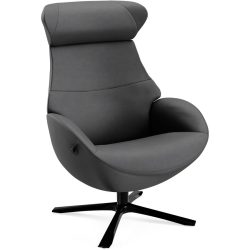 Conform Relaxsessel Daja Schwarz Leder 81 cm 163 cm - Möbel Konfigurator: Traummöbel individuell zusammenstellen - Relaxsessel