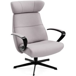 Conform Sessel Enno Lila/Schwarz Stoff/Aluminium 81 cm 163 cm - Farbe: Soft Purple, Schwarz - Material: Stoff, Aluminium - Möbel Konfigurator: