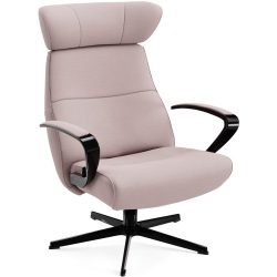 Conform Sessel Enno Rosa/Schwarz Stoff/Aluminium 81 cm 163 cm - Farbe: Pretty Pink, Schwarz - Material: Stoff, Aluminium - Möbel Konfigurator: