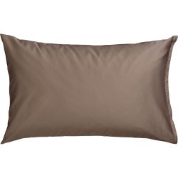 Kissenbezug Kos Braun Satin 65 cm 100 cm - Farbe: taupe - Kissenbezug