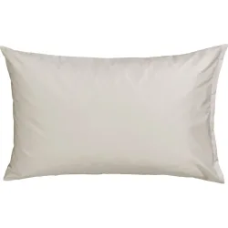 Kissenbezug Kos Beige Satin 65 cm 65 cm - Farbe: Leinen - Kissenbezug