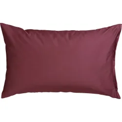 Kissenbezug Kos Rot Satin 65 cm 65 cm - Farbe: Burgundy - Kissenbezug