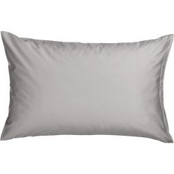 Kissenbezug Kos Silber Satin 65 cm 65 cm - Farbe: Silver - Kissenbezug