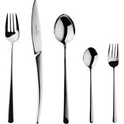 Gipfelstück Besteck-Set Elegance Silber Edelstahl Rostfrei 18/10 - Farbe: chrom - Material: Chromnickelstahl 18/10 - Besteck-Set
