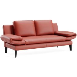 Sofa Jarek Braun Leder 281 cm 83 cm - Farbe: terrakotta - Möbel Konfigurator: Traummöbel individuell zusammenstellen - Sofa