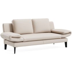 Sofa Jarek Leder 281 cm 83 cm - Farbe: smoke - Möbel Konfigurator: Traummöbel individuell zusammenstellen - Sofa