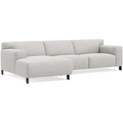 Ecksofa Vada Weiss Stoff 301 cm 160 cm - Farbe: white - Möbel Konfigurator: Traummöbel individuell zusammenstellen - Ecksofa