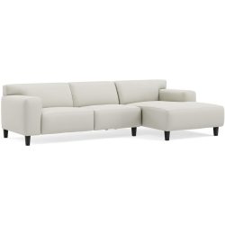 Ecksofa Vada Weiss Leder 300 cm 160 cm - Möbel Konfigurator: Traummöbel individuell zusammenstellen - Ecksofa