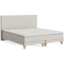 Boxspringbett President Beige Stoff 180 x 200 cm - Möbel Konfigurator: Traummöbel individuell zusammenstellen - Boxspringbett